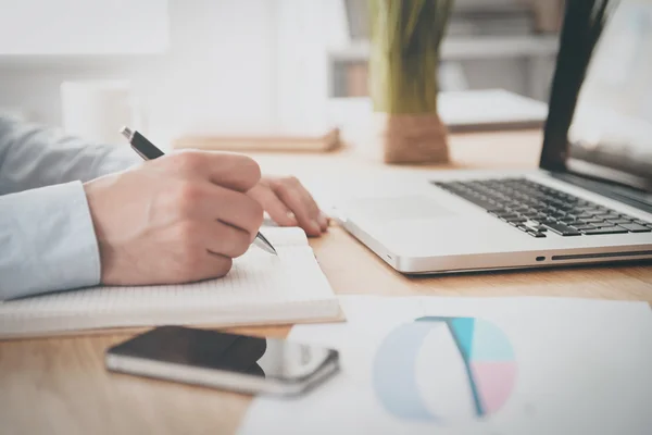 Depositphotos 71483135 Stock Photo Making Some Urgent Notes Close